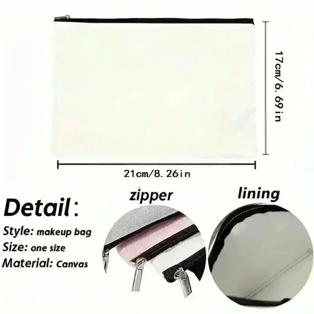 Canvas Cosmetic Bag